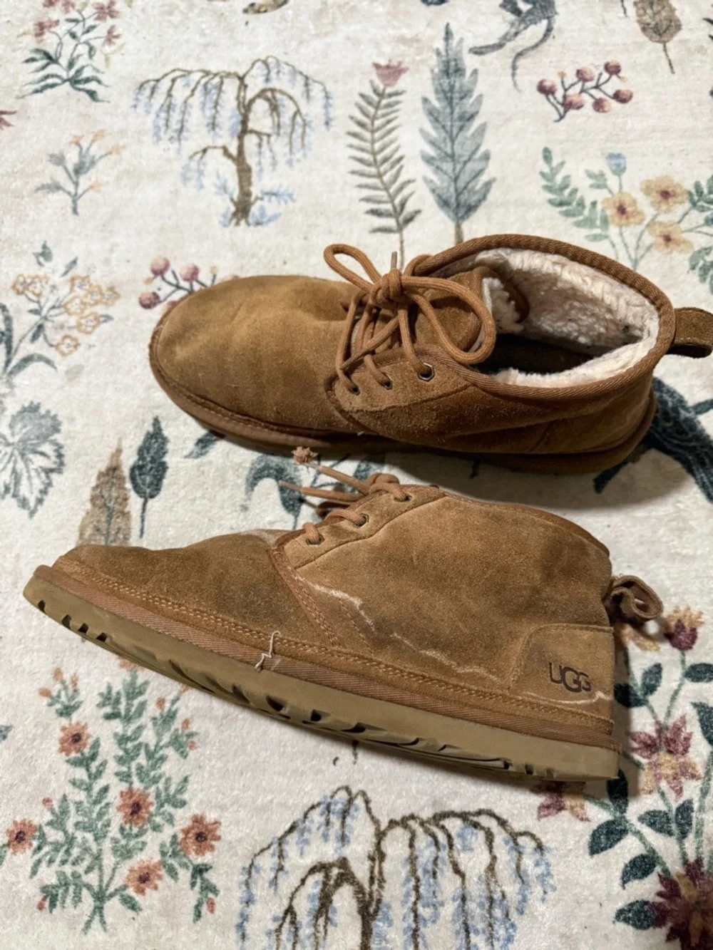 UGG Men’s Chestnut Suede Lace-Up Ankle Boots